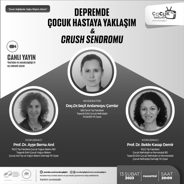 Depremde Çocuk Hastaya Yaklaşım & Crush Sendromu